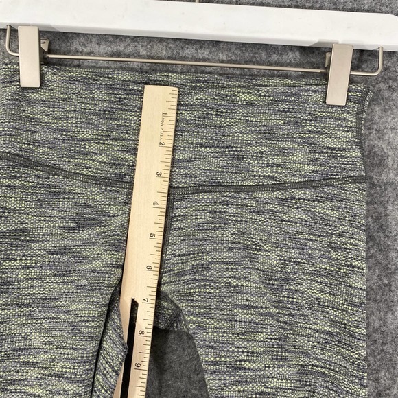 Lululemon Wunder Under Crop Leggings 4 Green Space Dye Mid Rise Knit - Picture 10 of 13